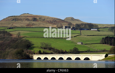 Ashopton Brücke Viadukt Ladybower dam oberen Derwent Valley Derbyshire England uk Stockfoto