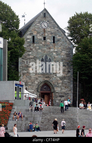 Domkirche in Norwegen (Stavanger Domkirke) ist Norwegens älteste Kathedrale St. Swithin Stockfoto