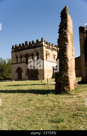 Mohanes Schloss Palast Iyasu im Royal Gehäuse in Gonder, Äthiopien Stockfoto