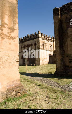 Mohanes Schloss Palast Iyasu im Royal Gehäuse in Gonder, Äthiopien Stockfoto