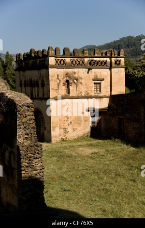 Mohanes Schloss Palast Iyasu im Royal Gehäuse in Gonder, Äthiopien Stockfoto