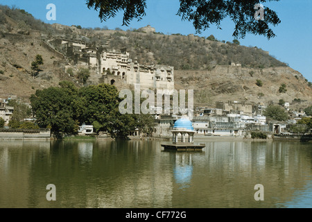 Taragarh Fort, Bundi, Rajasthan, Indien Stockfoto