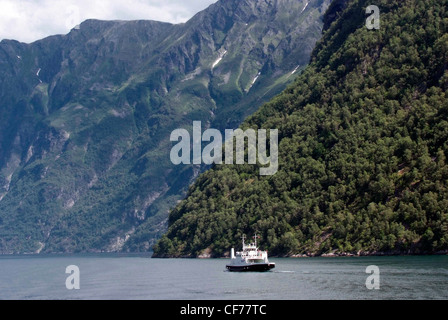 Fjord Norwegen The Geiranger (Geirangerfjord) ist ein Fjord in der Region Sunnmøre, im südlichen Møre Og Romsdal Stockfoto