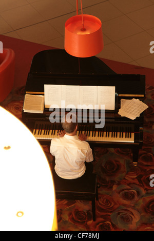Klavierspieler, Klavierspieler Stockfoto