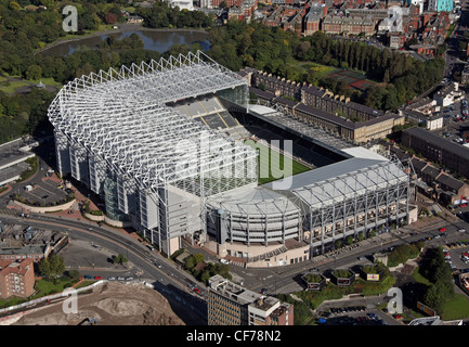 Luftaufnahme des St James Park, Newcastle Stockfoto