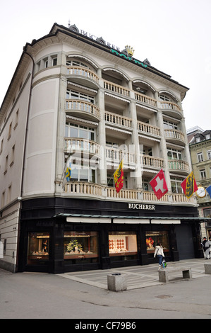 Einkaufsstraße in der Innenstadt Stockfoto