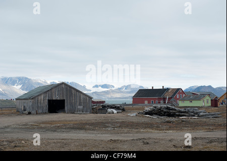 NY Alesund, Spitzbergen. Stockfoto