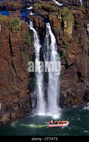 Tres Mosqueteros fällt. Iguazu Nationalpark. Provinz Misiones. Argentinien. Stockfoto