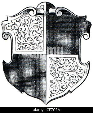 Wappen der Hohenzollern, (Provinz von Königreich von Preußen). Stockfoto