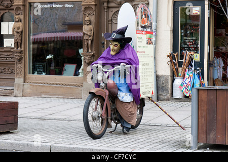 Eine Hexe im Harz, Wernigerode, Deutschland Stockfoto