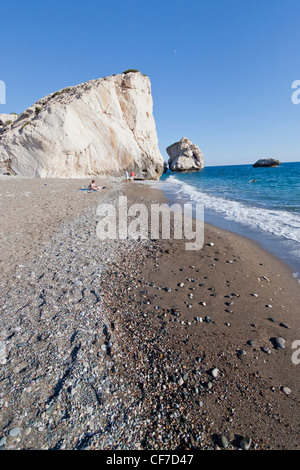 Aphrodite Felsen, Bereich Paphos, Zypern Stockfoto