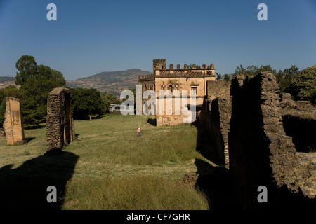 Mohanes Schloss Palast Iyasu im Royal Gehäuse in Gonder, Äthiopien Stockfoto