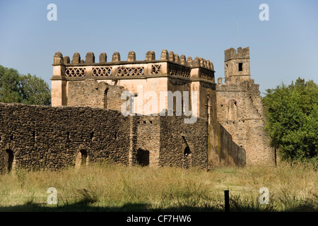 Mohanes Schloss Palast Iyasu im Royal Gehäuse in Gonder, Äthiopien Stockfoto