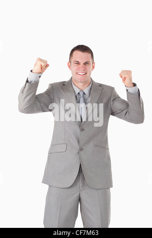 Porträt eines erfolgreichen jungen Geschäftsmann Stockfoto