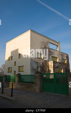 Villa Müller aka Loosova Vila Loos Villa funktionalistische Gebäude (1930) von Adolf Loos in Stresovice Bezirk Prag Stockfoto