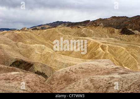 Zabriskie Point, Death Valley Nationalpark Stockfoto