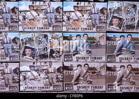 Europa, Italien, Rom, Kühlschrank-Magnete, Souvenirs, Urlaub in Rom, Audrey Hepburn, Gregory Peck, Tourismus, Urlaub, Urlaub Stockfoto