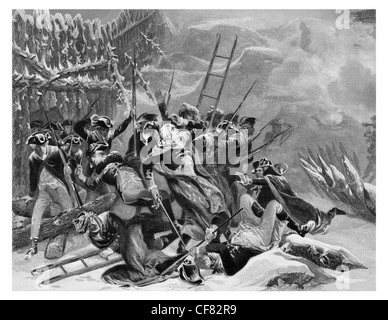 Tod von General Montgomery Schlacht von Quebec 1775 Stockfoto