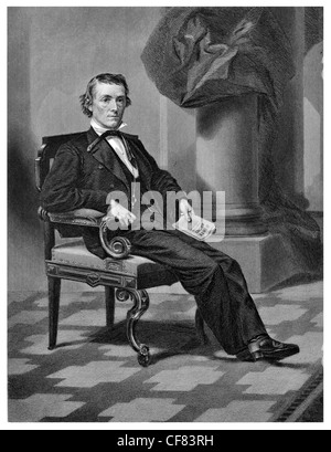 Stephens, Alexander.1812.1883, US-amerikanischer Jurist und Politiker, Vizepräsident der Konföderierten Staaten-Normierung Stockfoto