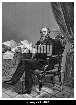 Edwin M Stanton 1814 bis 1869 Kriegsminister im amerikanischen Bürgerkrieg 1864 Stockfoto