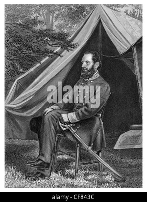 Thomas Jonathan Stonewall Jackson Konföderierten general 1824-1863 Stockfoto