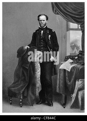 Union General William Tecumseh Sherman im Bürgerkrieg einheitliche 1864 Stockfoto