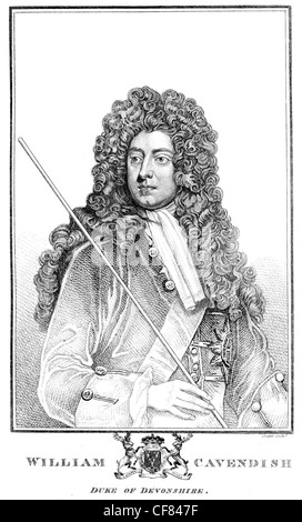 William Cavendish 2. Herzog von Devonshire KG PC 1672 1729 britischen Adligen Politiker Whig Privy Council Lord President Rat Stockfoto