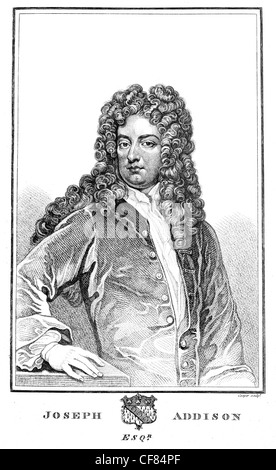 Joseph Addison 1672 1719 englische Essayist Dichter Dramatiker Politiker Briefmann Magazin The Spectator Stockfoto