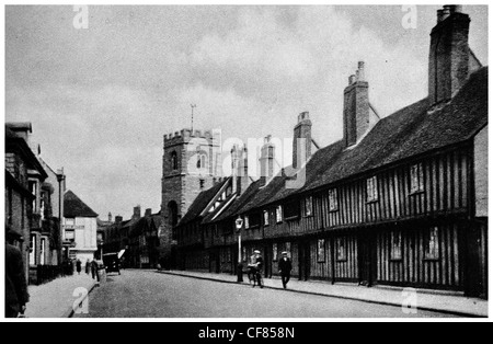 Stratford on Avon Grammer School und Armenhäuser Stockfoto