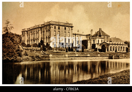 Stoneleigh Abbey Landsitz Fluss Avon Warwickshire England Grade ich denkmalgeschütztes Gebäude West Midlands England Europa UK Stockfoto