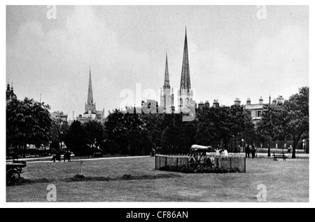 Die drei Türme Coventry Kathedrale St. Michaels-gotischen Warwickshire West Midlands England Europa UK Reisen Tourismus tourist Stockfoto