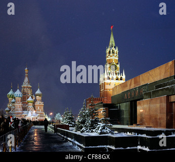 Moskau, Russland, Russisch, Roter Platz, Kreml, Basilius Kathedrale, Kirche, Kuppel, Kuppeln, Dome, Kuppeln, St Basils, Turm, t Stockfoto