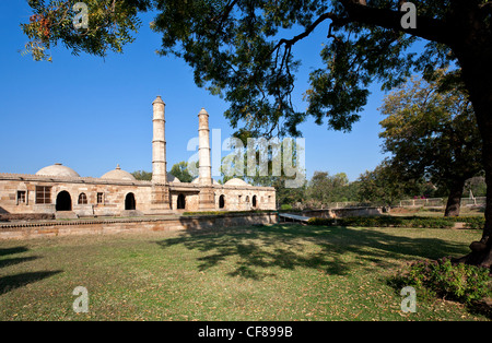 Sahar Ki Masjid-Moschee. Champaner Pavagadh archäologischer Park. Gujarat. Indien Stockfoto