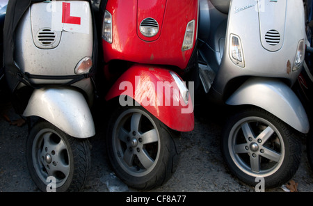 Motorroller werden immer beliebter mit London-Pendler Stockfoto