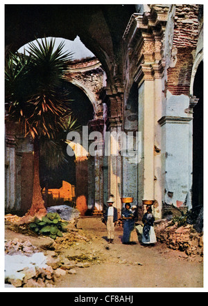 1926-Antigua-Saint Joseph Kathedrale nach Erdbeben Stockfoto