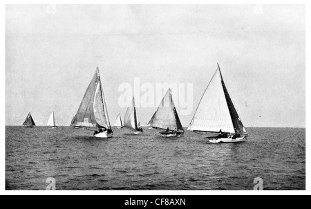 Auster-Bagger in der Chesapeake Bay 1927 Stockfoto