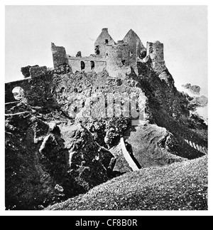 1927 Dunluce Castle Antrim, Nordirland, Vereinigtes Königreich Dun Libhse Stockfoto