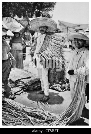 1927 mexikanische Markt Puebla Staat Mexiko Stockfoto