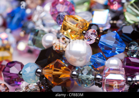 Ein Sortiment von Swarovski Crystals Stockfoto