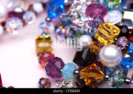 Ein Sortiment von Swarovski Crystals Stockfoto