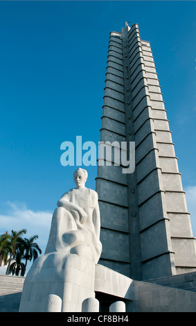 Josi Marti Memorial Plaza De La Revolucion Havanna Kuba Stockfoto