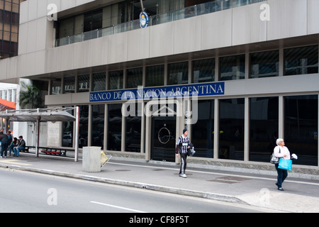 Banco de la Nación Argentina, Avenida Paulista (Paulista Avenue), Sao Paulo, Brasilien Stockfoto