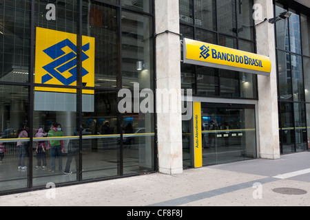 Banco do Brasil, der Avenida Paulista (Paulista Avenue), Sao Paulo, Brasilien Stockfoto