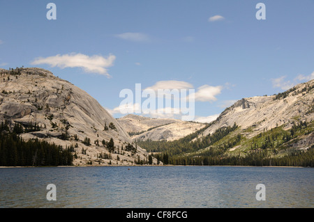 Tioga Lake in der Sierra Nevada Stockfoto