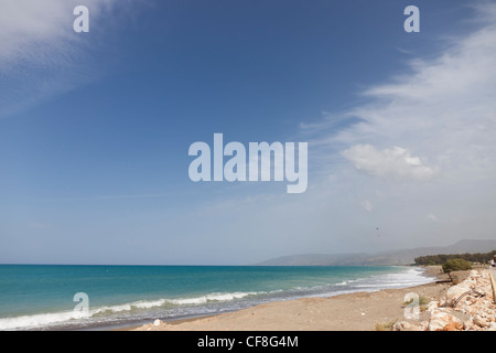 Latchi Beach, Bezirk Paphos, Zypern Stockfoto