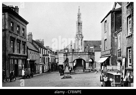 Shepton Mallet The Market Cross historischen Marktplatz Somerset South West England Europa UK Tourismus Gothic Stockfoto