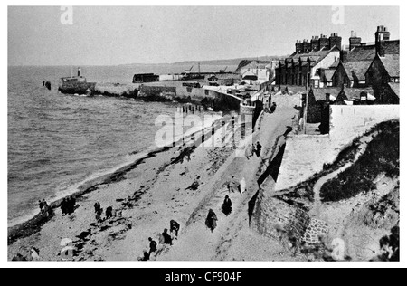 Watchet Hafen Stadt Strand Dorf Stadt Bridgwater Bay Somerset South West England Europa UK Tourismus Küste Meer Stockfoto