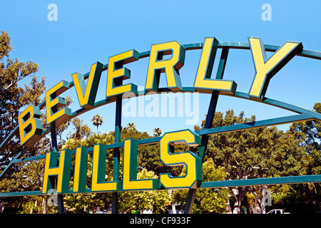 Beverly Hills Zeichen, Beverly Hills, Los Angeles, Kalifornien, USA, Vereinigte Staaten von Amerika Stockfoto