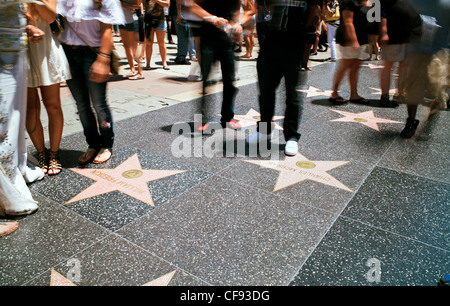 Walk of Fame, Hollywood Boulevard, Los Angeles, Kalifornien, USA Stockfoto