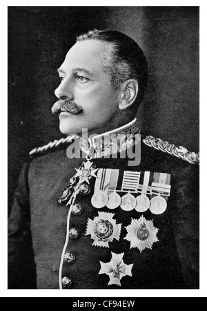 General Feldmarschall Sir Douglas Haig 1. Earl 1861 1928 britischer Offizier Commander British Expeditionary Force Medaille Medaillen Stockfoto